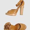Chloé Platform Sandals in Brown (tan) - Lyst