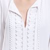 Diane Von Furstenberg Iliana Crochet Trim Silk Peasant Dress in White - Lyst