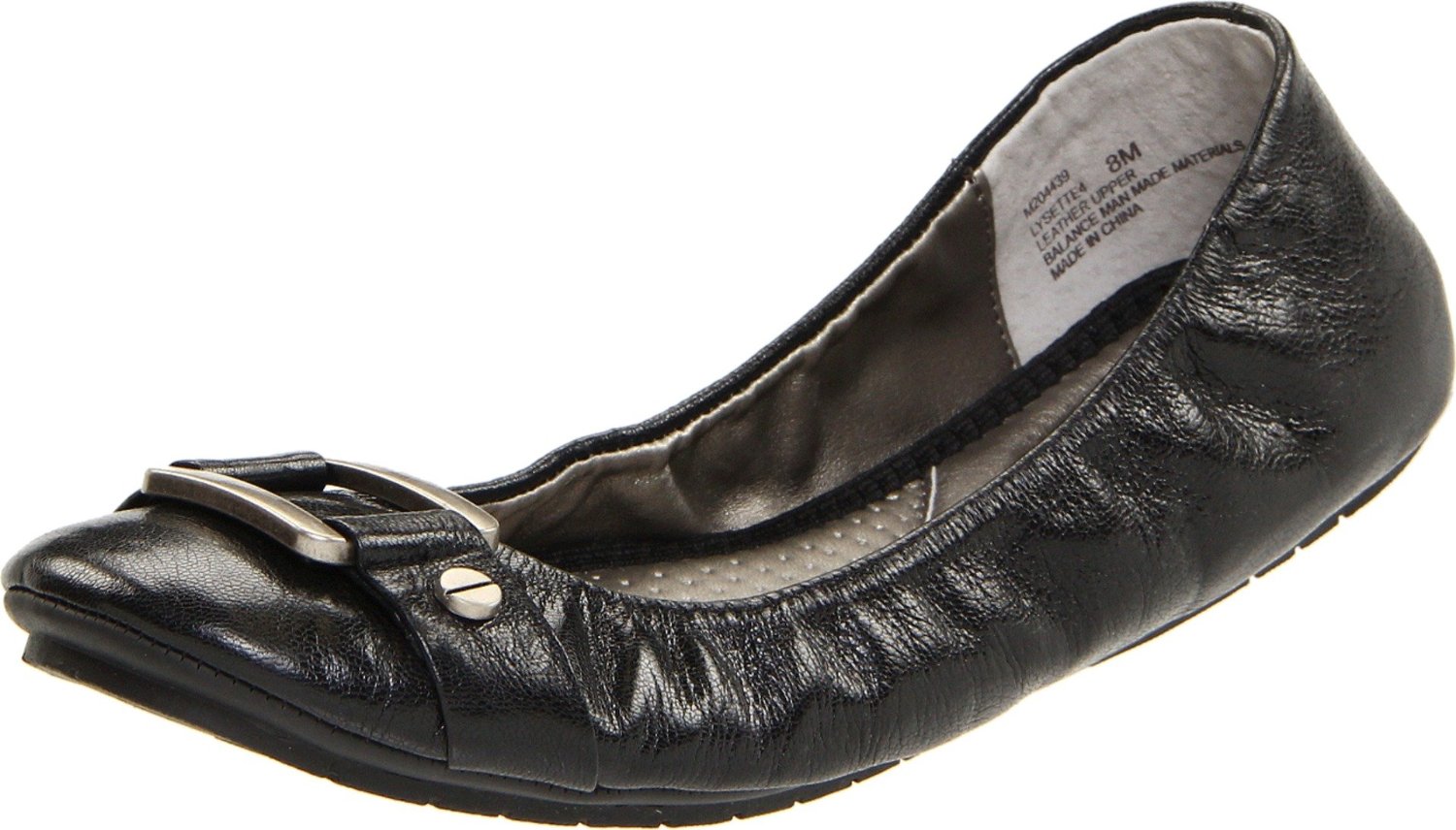 Me Too Womens Lysette Ballet Flat in Black | Lyst