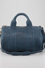 Alexander Wang Rocco Stud-bottom Satchel, Petrol