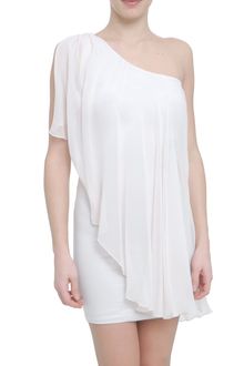 Alice + Olivia One-shoulder Chiffon Dress - Lyst