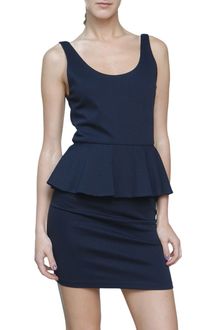 Alice + Olivia Sleeveless Vicky Dress with Peplum - Lyst