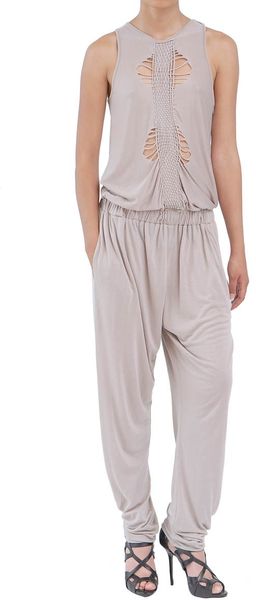 Amen Jersey Jumpsuit with Embroidery - Lyst