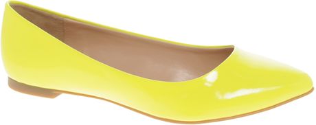 Aldo Aldo Hilser Ballet Flat Shoes in Yellow - Lyst