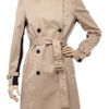 Dkny Twotone Cottonblend Trench Coat in Beige (blue) - Lyst