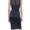 Givenchy Tulle Neckline Draped Dress in Blue - Lyst