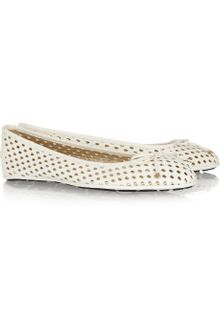Jimmy Choo Walsh Perforated Leather Ballet Flats - Lyst