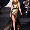 Prabal Gurung Fall 2012 Sleeveless Gown in Gold Lamé with Cutouts in Gold - Lyst