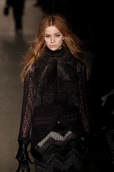 Rag & Bone Fall 2012 Fur Waistcoat  in Black - Lyst