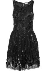 RED Valentino Embellished Mesh Dress