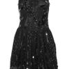 Red Valentino Embellished Mesh Dress in Black - Lyst