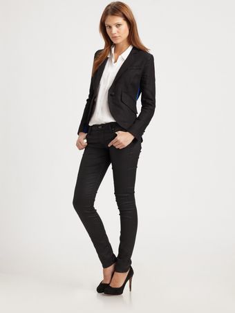  Linen Tuxedo Blazer 