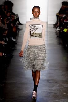 Suno Fall 2012 Illustrated Turtleneck Jumper - Lyst