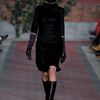 Tommy Hilfiger Fall 2012 Funnel Neck Dress  in Black - Lyst
