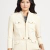 Tory Burch Cotton Havelil Jacket in Beige - Lyst