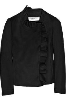 Valentino Roma Ruffle-trimmed Wool Jacket - Lyst