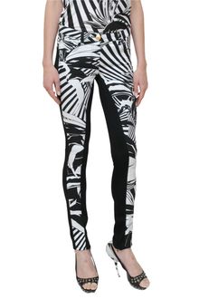 Versace Two Colored Printed Skinny Jeans - Lyst
