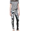 Versace Two Colored Printed Skinny Jeans in Black - Lyst