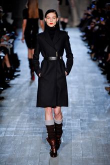 Victoria Beckham Fall 2012 Long Coat in Black - Lyst