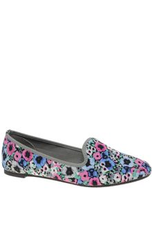 Asos Asos Leon Slipper Shoes with Floral Print - Lyst