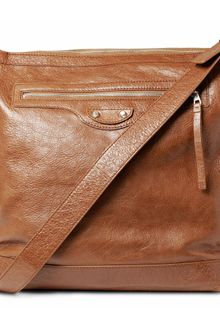 Balenciaga Day Leather Messenger Bag - Lyst