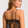 Betsey Johnson Embroidered Tulle Babydoll Chemise in Black - Lyst