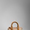 Burberry Small Haymarket Bowling Bag in Brown (tan) - Lyst