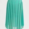 Chloé Pleated Silk Skirt in Green - Lyst