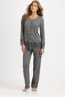 Cosabella Katya Lace Pajama Shirt - Lyst
