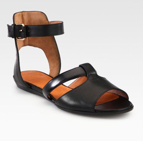 Givenchy Leather Gladiator Sandals in Black | Lyst