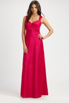 Kay Unger Silk Bustle Gown - Lyst