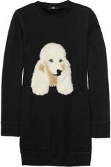 Markus Lupfer Embellished Cotton-blend Sweater Dress