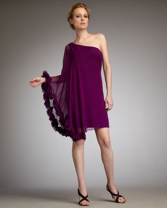  One-sleeve Caftan Cocktail Dress 