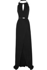 Reed Krakoff Harness-detailed Chiffon Gown