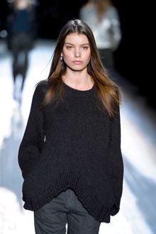 Theyskens' Theory Fall 2012 Long Sleeve Crewneck Sweater  - Lyst