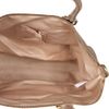 Topshop Metal Bar Leather Holdall in Beige (putty) - Lyst