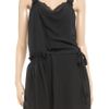 Vanessa Bruno Stretchsilk Crepe and Lace Dress in Black - Lyst