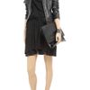 Vanessa Bruno Stretchsilk Crepe and Lace Dress in Black - Lyst