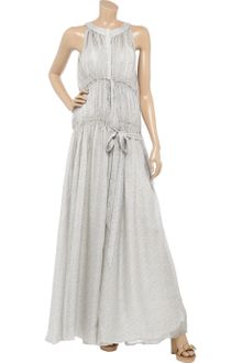 Vanessa Bruno Printed Silk Maxi Dress - Lyst