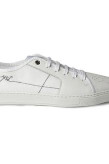 Yves Saint Laurent Malibu Panelled Leather Sneakers - Lyst
