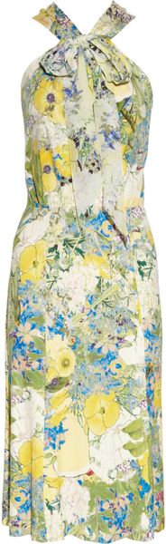 Erdem Romily Printed Stretchjersey Dress in Multicolor (multicolored) - Lyst