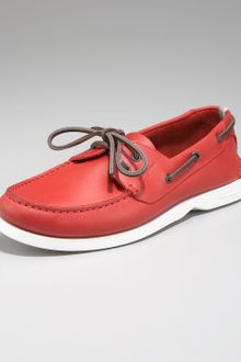 Ferragamo Boat Shoe - Lyst