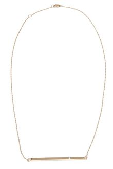 Jennifer Zeuner Preorder Bar Necklace with Diamonds - Lyst