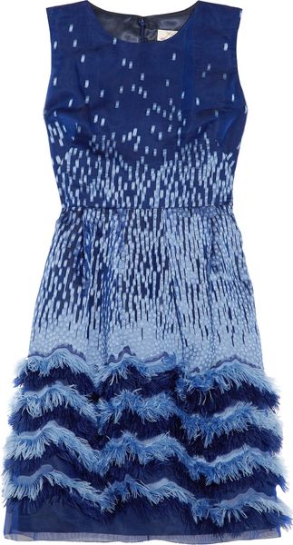  Fringed Organza Dress 
