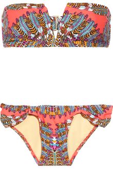 Mara Hoffman Printed Bandeau Bikini - Lyst