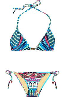 Mara Hoffman Printed Triangle Bikini - Lyst