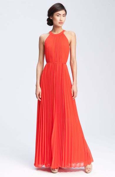 ted baker orange maxi dress