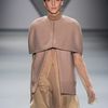 Vera Wang Fall 2012 Long See Through Turtleneck Dress With Long Sleeves In Nude in Beige - Lyst