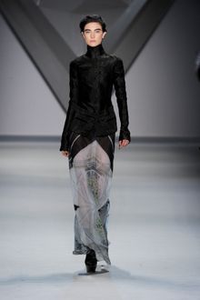 Vera Wang Fall 2012 Turtleneck Geometric Print Jacket  - Lyst