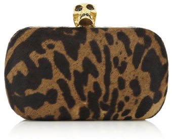 Alexander McQueen Skull Pony Hair Clutch - Lyst